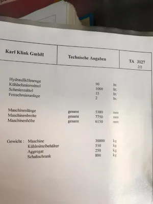 KARL KLINK 25/78 Vertical Table-Up Broaches | Machinery Intl. Corp. (5)