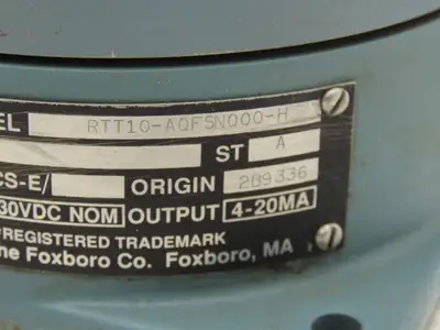 Foxboro RTT10-AQFSN000-H Temperature Transmitter 200-600°F 30VDC Haz Loc