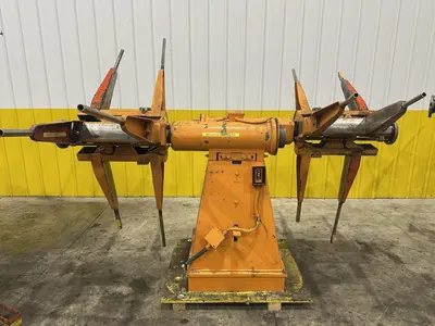 2500 LBS X 12" COOPER WEYMOUTH DOUBLE END PULL-OFF COIL REEL UNCOILER: STOCK #22617