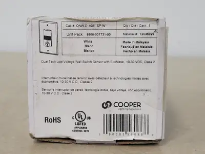 NEW COOPER LIGHTING ONW-D-1001-SP-W