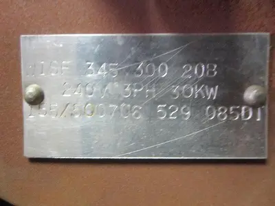 Heater, Immersion, Mdl WISF345300208, Flanged, S/st (4) #S739747