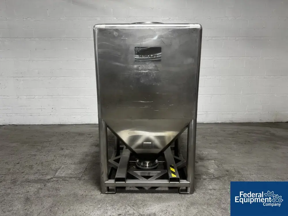 USED Servolift 1500 Liter Servolift Bin, Stainless Steel