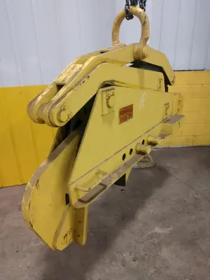 10,000 LB 5 TON ACCO MANSAVER MODEL G1616 SINGLE RIM VERTICAL COIL LIFTING TONG SCISSOR TYPE COIL LIFT: STOCK #14206