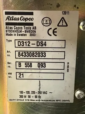 USED ATLAS COPCO D312-DS4