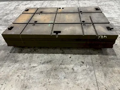 60" X 90.5" X 13" T SLOTTED FLOOR PLATE: STOCK 11836