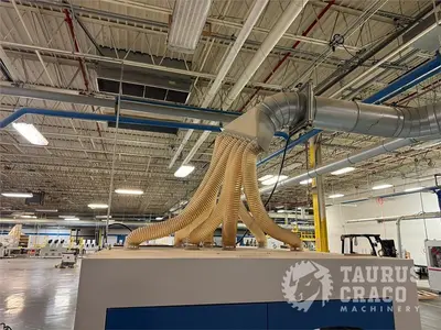Used 2019 E-CHAIN ECT-48S ANGULAR DOUBLE END-TENONER LINE Woodworking Tenoners Ontario CA | Taurus Craco Machinery Inc #1314188