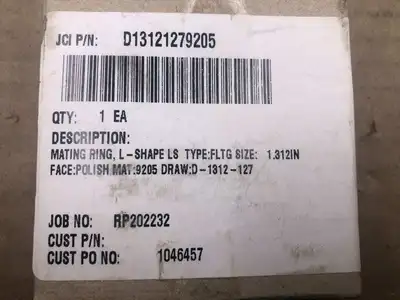 John Crane D13121279205 L-Shape Mating Ring 1.312″ -NIB
