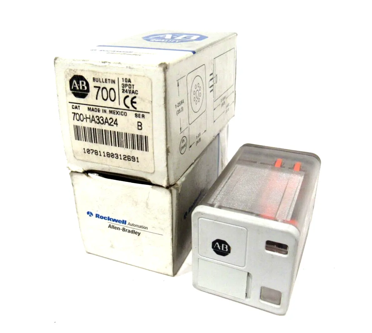 LOT OF 2 NEW ALLEN BRADLEY 700-HA33A24 RELAYS 700HA33A24