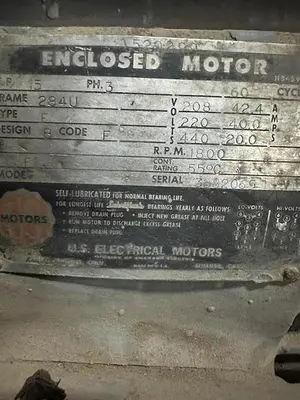 USED US MOTORS SQUIRREL CAGE