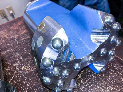 New | in-Stock TRIDENT SUPREME 6" FLAT FACE CARBIDE BUTTON CABLE TOOL DRILL BIT, 1-5/8" X 2-5/8" PIN CONNECTION Carbide Drills Pennsylvania US | East West Machinery & Drilling #1455523