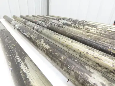 1.9"x 40"BF Galvanized Steel Gravity Conveyor Roller 7/16" Hex Axle  Lot of 10