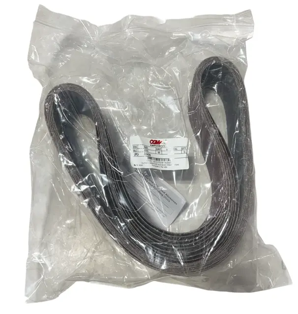 CGW 4" x 60" Sanding Belts 50 Grit Aluminum Oxide 10 Pack