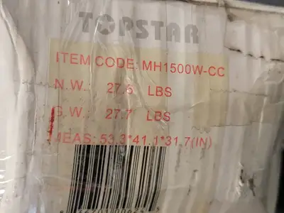 NEW TOPSTAR MH1500W-CC