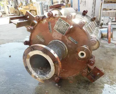 Heat Exchanger, Spiral, 90 SF, American Heat Reclaiming, S/st, 75 PSI, #S742581