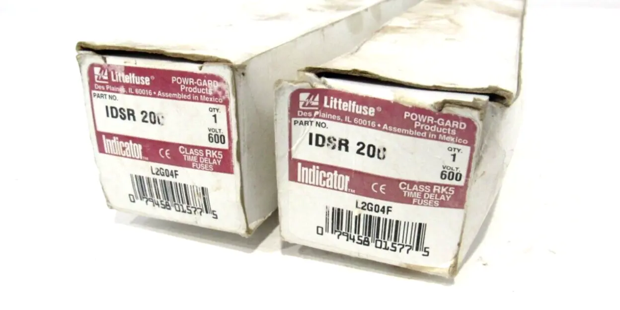 LOT OF 2 NEW LITTELFUSE IDSR-200 FUSES IDSR200