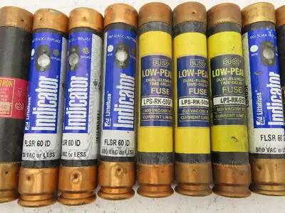 Dual Element Time Delay Fuse RK5 60Amp 600VAC 300VDC Lot of 16