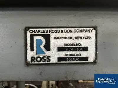 USED Ross 100 Gal Ross Triple Motion Vacuum Mixer, Model PVM 100