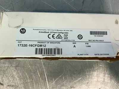 Used 2017 ALLENBRADLEY 1732E16CFGM12 PLC Input & Output Ohio US | HGR 24 #1357293