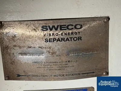 USED SWECO 48" Sweco Screen, S/S, 2 Deck
