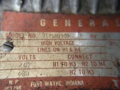USED GENERAL ELECTRIC 9T21B9103