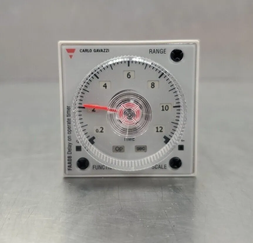 Carlo Gavazzi FAA08DW24 Multifunction Timer, 12-240VAC/DC. 5E-30