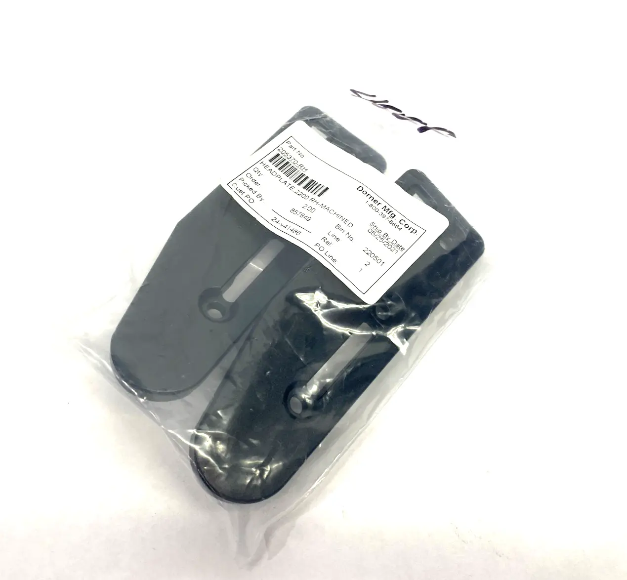New | in-Stock Dorner Headplate 2200 Series, Right-Hand 2-Pack Conveyor Parts Michigan US | Maverick Industrial Sales #1400839