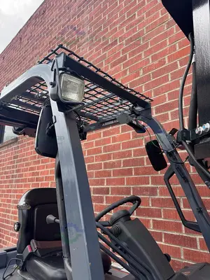 USED TOYOTA 8FBCU25 ELECTRIC FORKLIFT  5000 LBS CAPACITY 4 STAGE MAST W/ CHARGER