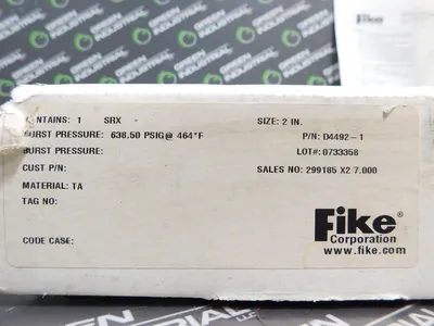 Fike Corporation 2" 0733358 Rupture Disc 638.50 PSIG @ 464°F D3392-1 New