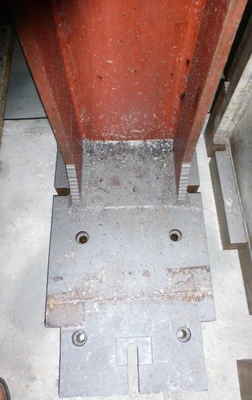 20" x 78" Angle Plate, (3) Vertical T-Slots