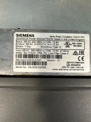 Siemens 6SL3223-0DE25-5AG1 Sinamics PM230 (5.2.2)