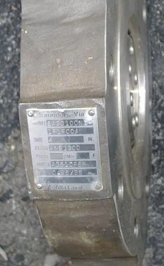 Xomox 4″ 300# Triple Offset Butterfly Valves – NEW SURPLUS