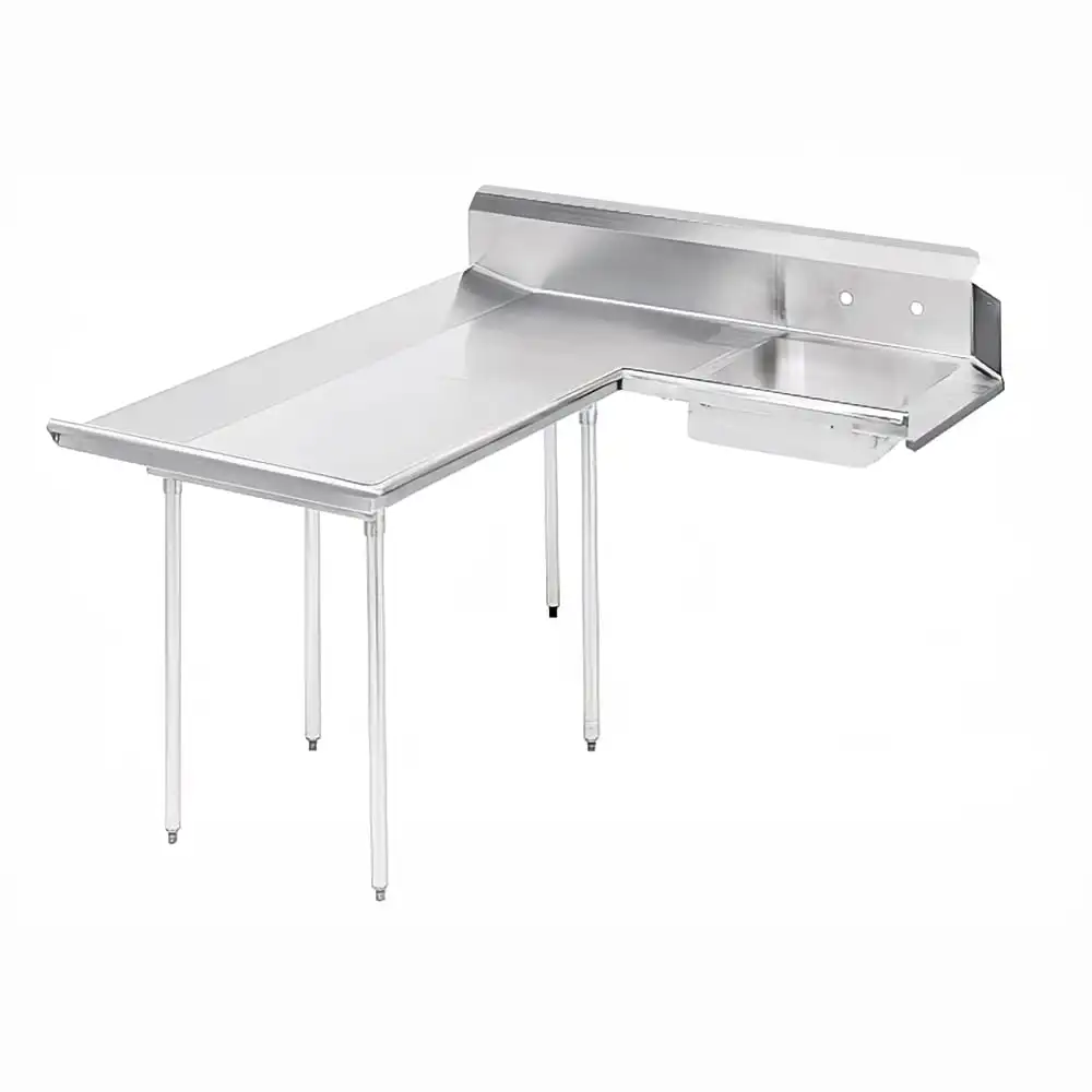 Advance Tabco DTS-D70-48L 47" L-R Dishlanding Soil Dishtable - Crossrails, Stainless Legs