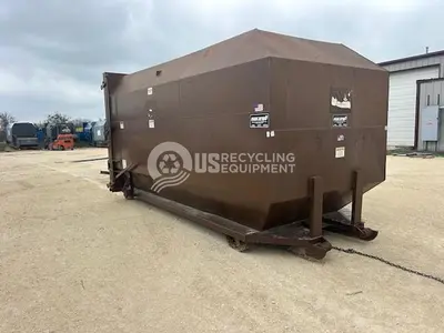 USED MARATHON TC-220T STATIONARY WITH RAMJECT 30 YARD CONTAINER