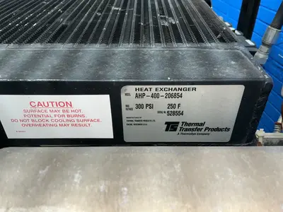 Used THERMAL TRANSFER PRODUCTS APP400206854 Chemical & Process Equipment Ohio US | HGR 24 #1329401