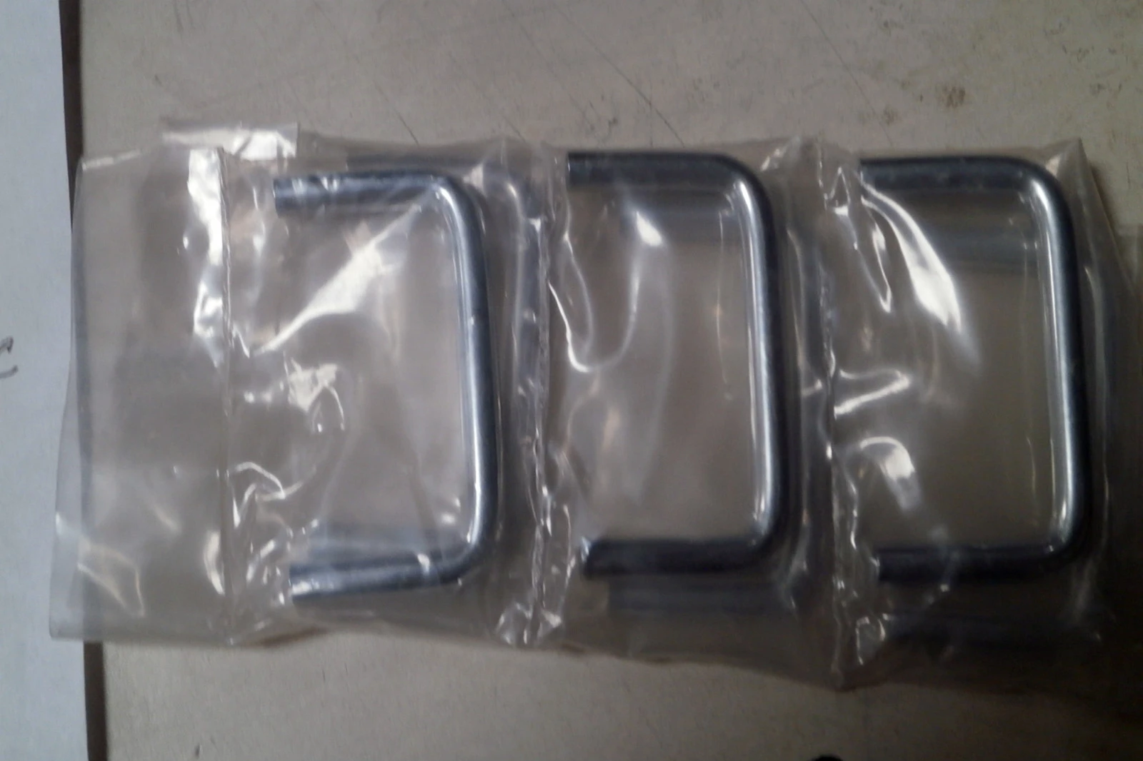 (6) Chrome Plated Door / Drawer Pulls, 2 3/8" x 1 1/8"