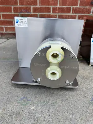 Used TRIANGLE PROCESS QUATTROFLOW Q4400SU 4-PISTON DIAPHRAGM PUMP W/ 3 HP MOTOR Diaphragm Pumps California US | Equipment Lab #1399318