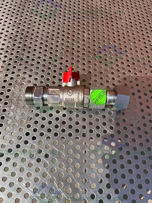 NEW CHEMGLASS CG-1969-M-26 M30 STAINLESS STEEL BALL VALVE MALE TO FEMALE 3/4"