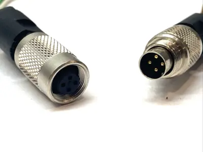 Used Knapp 4-Pin Male to Female Cable Connectors, Cable 3827 SL026222 Connector Accessories Michigan US | Maverick Industrial Sales #1395673