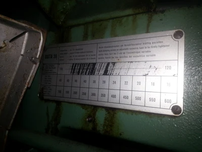 USED BRUDERER BSTA30