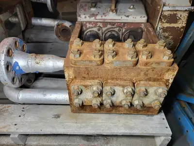 1-3/8x2-3/4 Triplex Plunger Pump TD-30 w/ 15 hp Motor