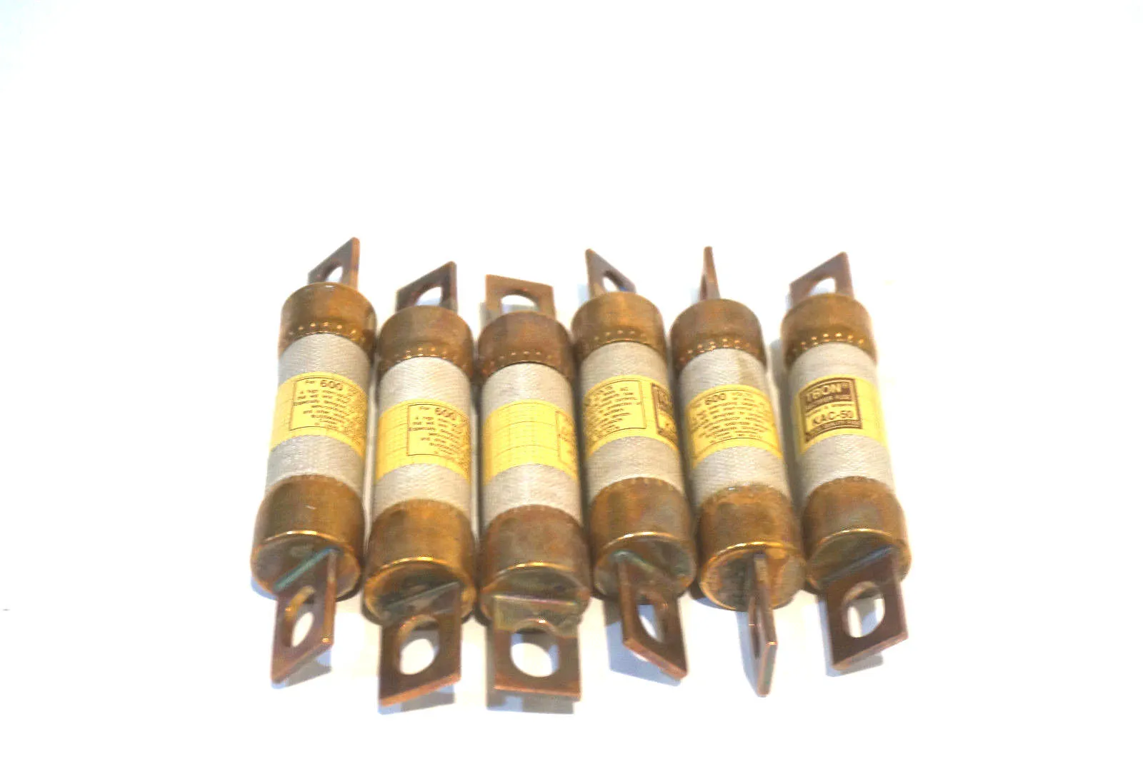 6 NEW BUSSMANN TRON KAC-50 FUSES KAC50