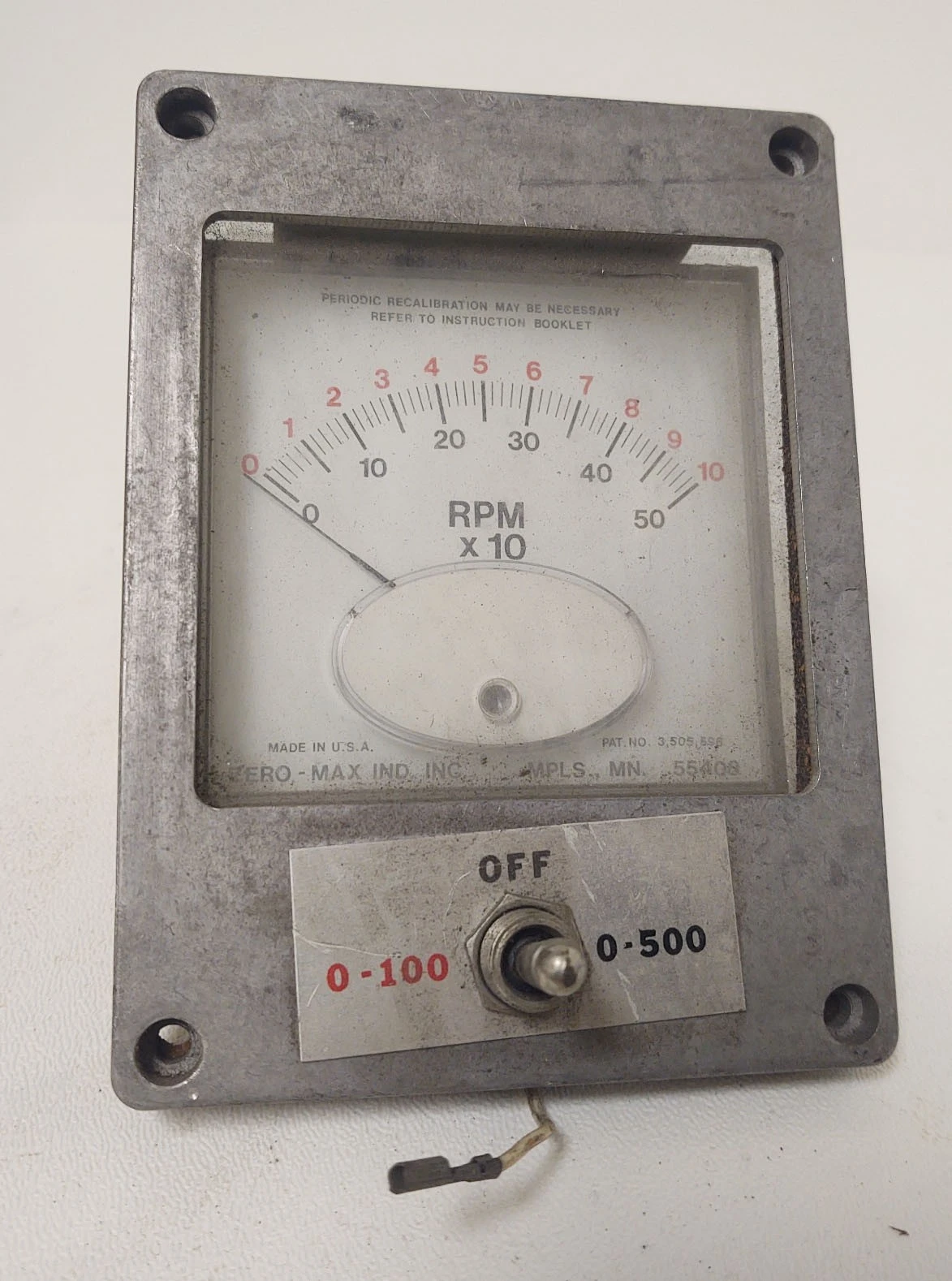 🔥Zero-Max Tachometer Panel Meter 0-100 0-500