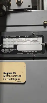 Used 2007 EATON CUTLER-HAMMER MAGNUM DS Switchgears British Columbia CA | Lenmark #1426967