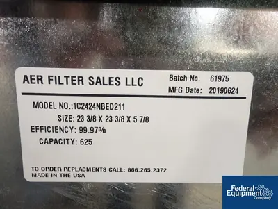 N/A AER Filter Snorkel Dust Collector, Model 1C2424NBED211