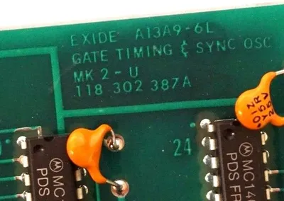 USED EATON CORP. / EXIDE 101072375-A PC BOARD A13A9-6L,101072375A