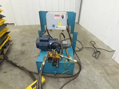 Advance Hydraulic Scissor Lift and Tilt Table 3500lb 48x48" 45° 36" Travel 120V