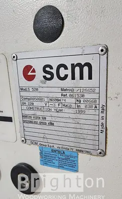 USED 1999 SCM S 520 USED, VERY HEAVY DUTY 20 INCH PLANER