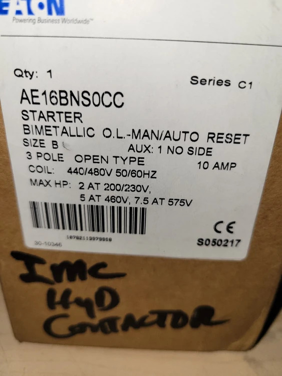 New | in-Stock Eaton AE16BNS0CC Starters Arizona US | ASSET CONVERSION SPECIALISTS, INC. #324523