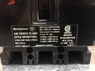 USED WESTINGHOUSE FB3070