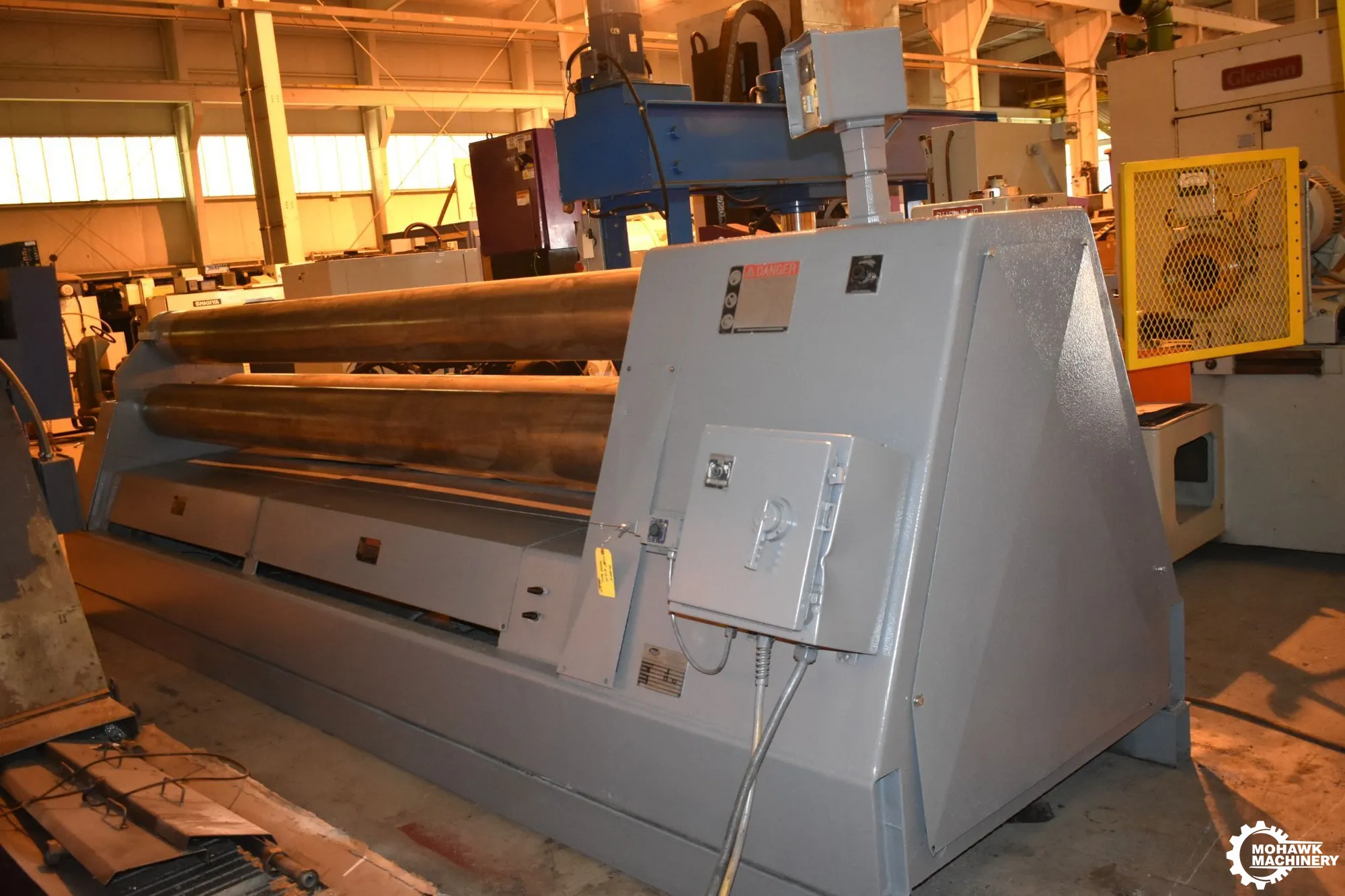 12' X 7/16" WDM “100-11-12” 3-ROLL HYDRAULIC PINCH PYRAMID PLATE BENDING ROLL